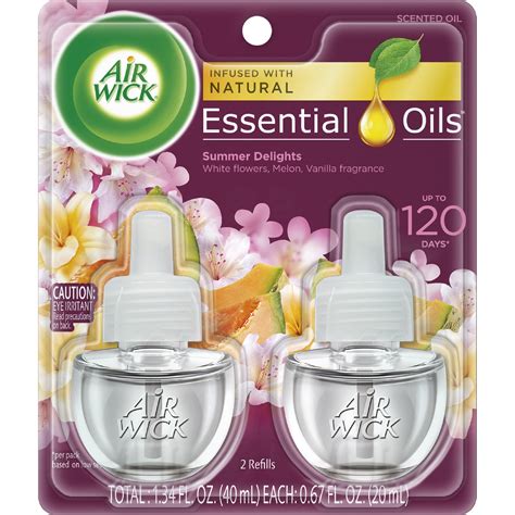 Air Wick Plug In Scented Oil Refill 2 Ct Summer Delights Air