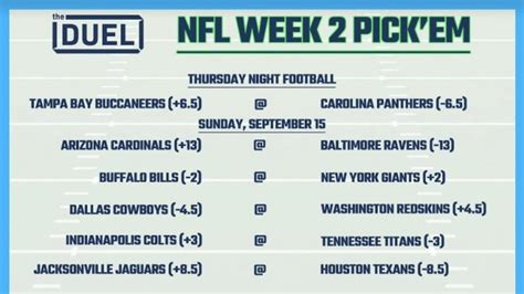 With a new season, we're guaranteed the following things: Printable NFL Weekly Pick 'Em Sheets for Week 2