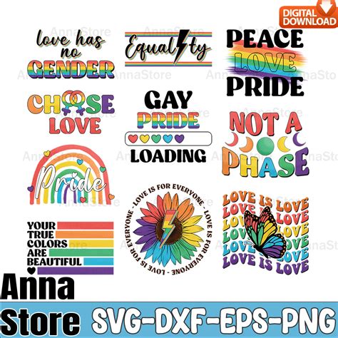 LGBT SVG Bundle Choose Love Svg Lesbian Svg Gay Svg Bisex Inspire