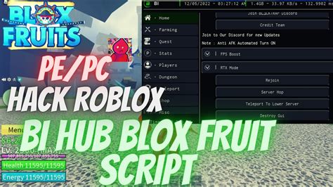 ️🔵 Roblox Hack Blox Fruit Pepc Update 172 Blox Fruit Hack Farm