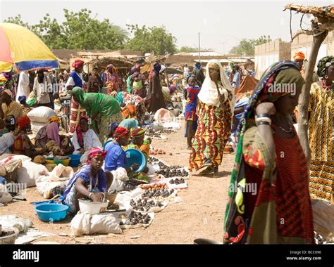 Burkina Faso Sahel Weekly Market Of Gorom Gorom Stock Photo Royalty