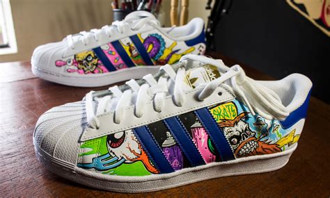 Creating your own shoes is easy, fast, and fun. Adidas Superstar Custom Art on Behance