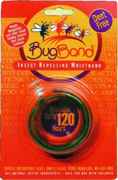 Bugband Insect Repellent Deet Free Wristband Colors May Vary 1 Ea