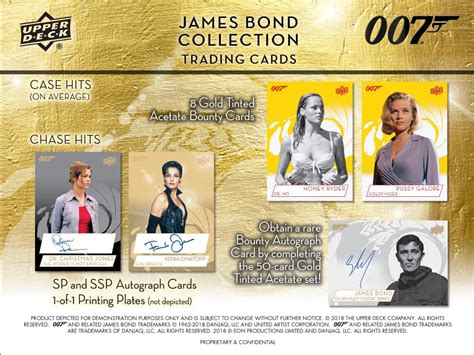 2019 Upper Deck James Bond Collection Trading Cards Box Breakaway