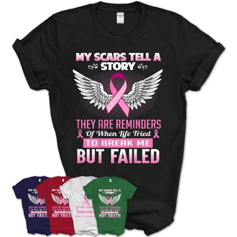 My Scars Tell A Story Breast Cancer Awareness Shirt Teezou Store