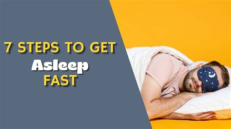 7 Steps To Get Asleep Fast How To Fall Asleep Faster Youtube