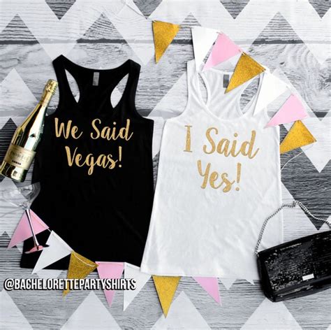 I Said Yes We Said Vegas Bachelorette Party Ladies Tank