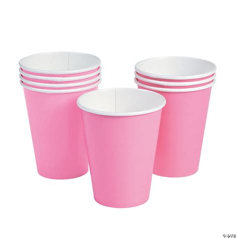 Candy Pink Paper Cups 24 Ct Oriental Trading