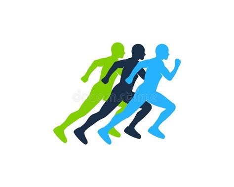 Team Run Logo Icon Design Stock Vector Illustration Of Jogging 127359444