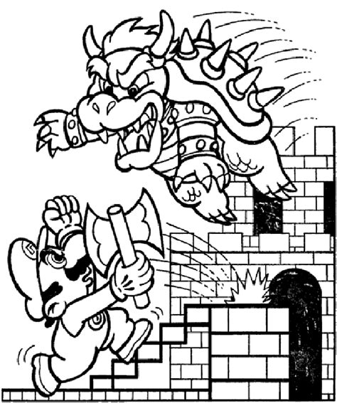 Mario Bad Guys Coloring Pages Coloring Home