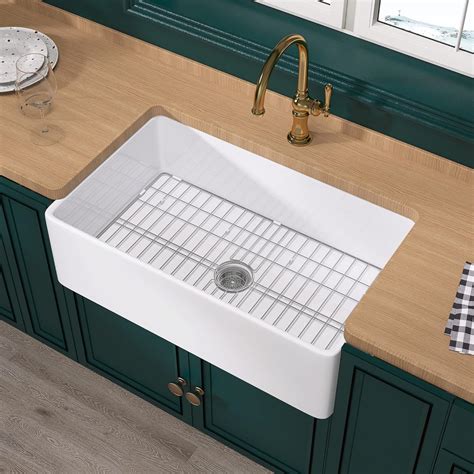 Miuara Farmhouse Sink 33 Inch - Widen Large Farm Sink 33"x20",White