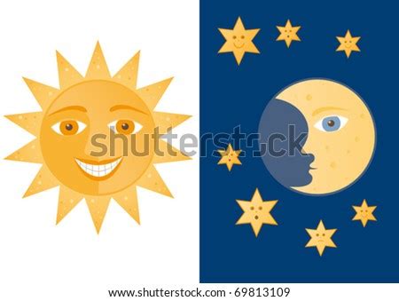 This free icons png design of weather icon, transparent png. Vector Cartoon Illustration Half Moon Stars Stock Vector ...