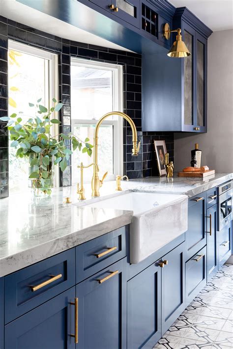 17 Dark Blue Kitchen Cabinets Ideas Dhomish