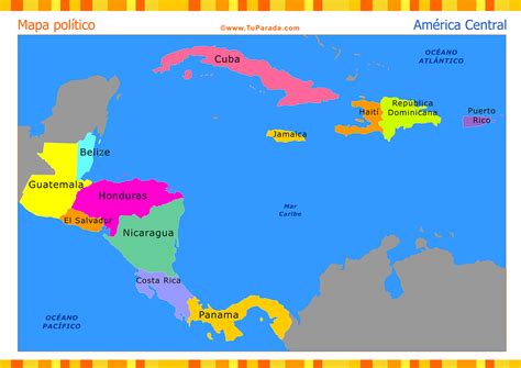Central America Map Mapa Geografia America Central Bank Home Com