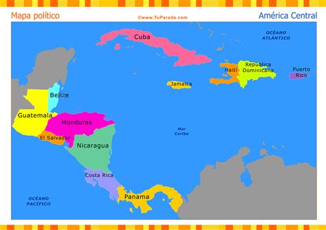 Mapa Mundi America Central