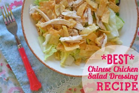 So here's the scoop on this dressing. Best chinese chicken salad dressing recipe