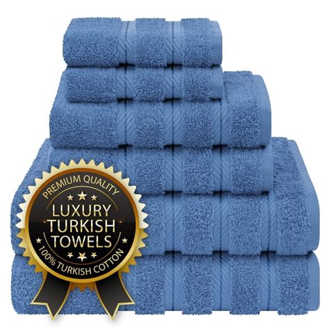 American Soft Linen 6 Piece Premium Bath Towel Set 100 Turkish Cotton