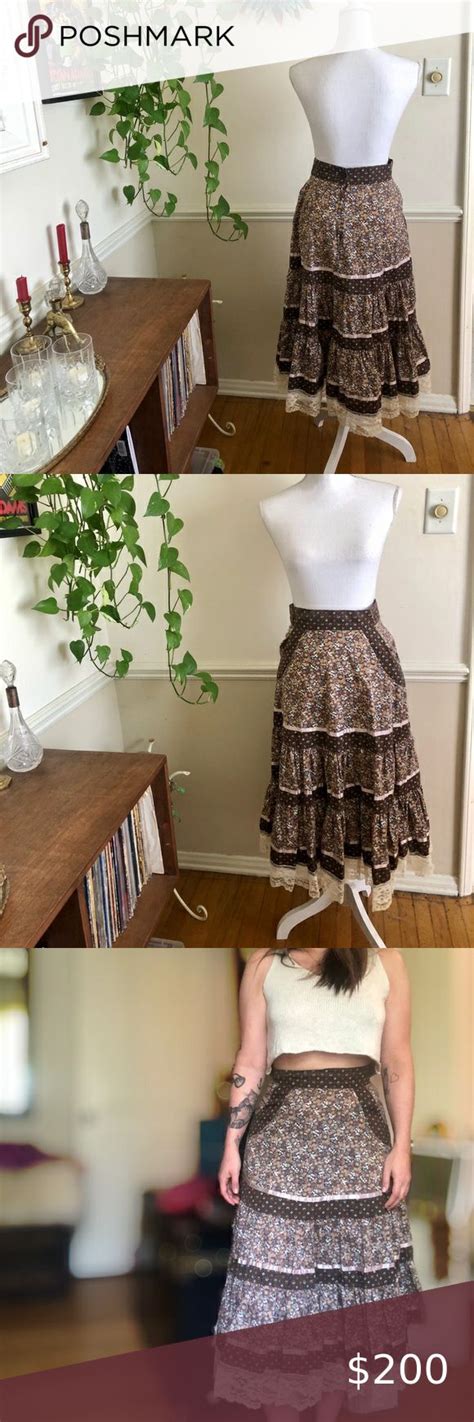 rare 70s vintage gunne sax skirt gunne sax skirt skirts peasant skirt