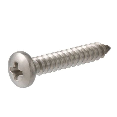 Everbilt 8 X 1 In Phillips Pan Head Stainless Steel Sheet Metal Screw