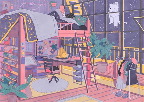 Anime Aesthetic Bedroom Drawing Matahari