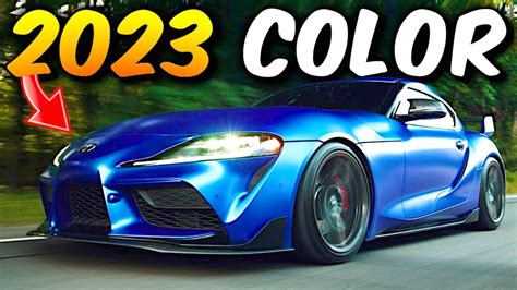 New 2023 Toyota Supra Color Reveal Youtube