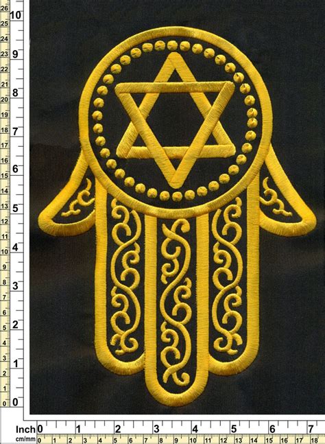 Hamsa Star Of David Embroidery Design Includes 3 Sizes There Etsy