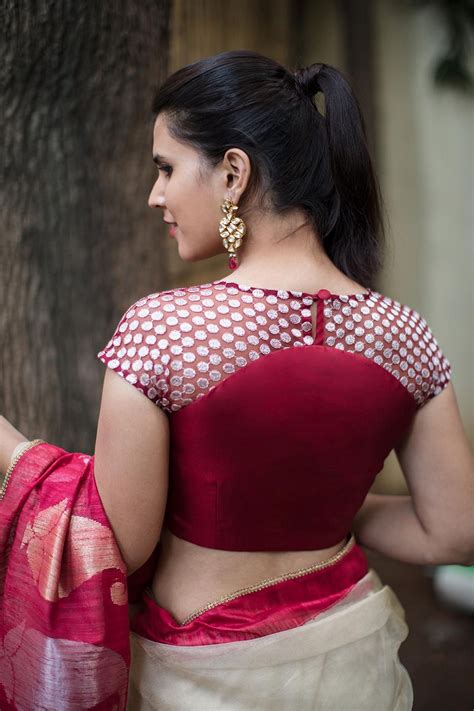 The collar neck saree blouse design is gaining huge popularity thanks to bollywood actresses like sonam kapoor and deepika padukone who flaunt them regularly in parties and occasions. Blouse Design Idea And Inspiration 024 Fashion • DressFitMe