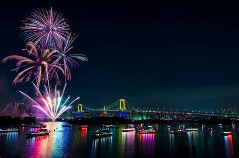 Fireworks From Odaiba Tokyo Bay Alo Japan