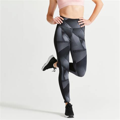 women s fitness cardio leggings with phone pocket domyos decathlon