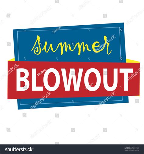 Summer Blowout Sale Banner Vector Illustration Stock Vector 474213583 - Shutterstock