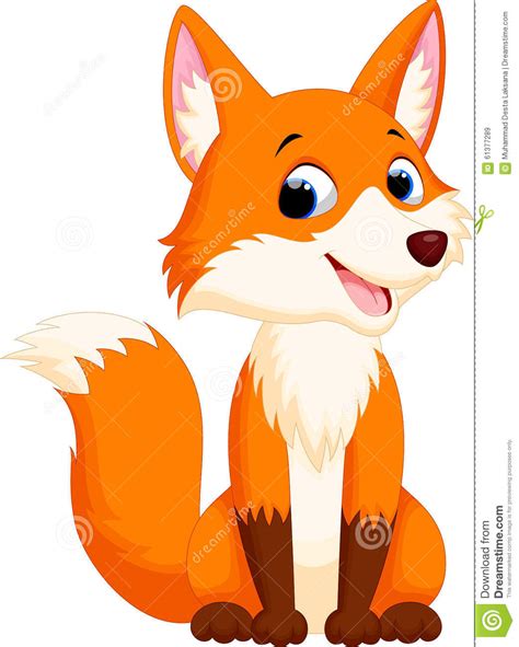 ✓ free for commercial use ✓ high quality images. Cute Fox Cartoon Stock Illustration - Image: 61377289