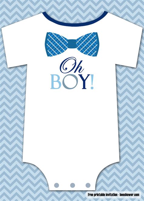 Free Bow Tie Baby Shower Invitations Templates Bow Tie Baby Shower
