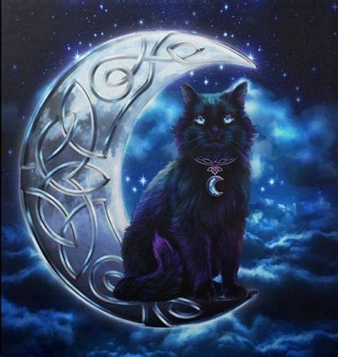 Brigid Ashwood — Celtic Pagan Wiccan Midnight Moon Black Cat 803x850