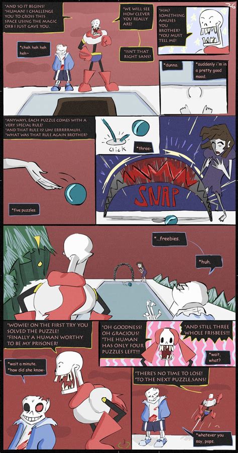 Horrortale Comic 26 The First Puzzle Again By Sour Apple Studios On