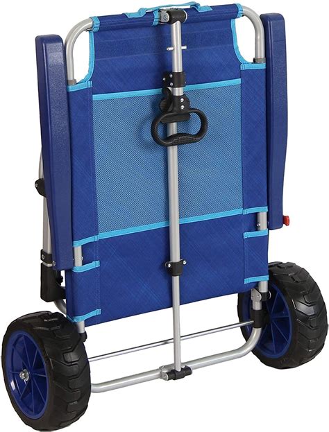 Mac Sports 2 In 1 Beach Day Folding Lounge Chaircargo Cart For
