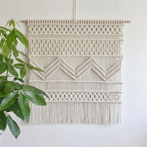 Macrame Pattern Written Pdf And Knot Guide Instant Download Diy