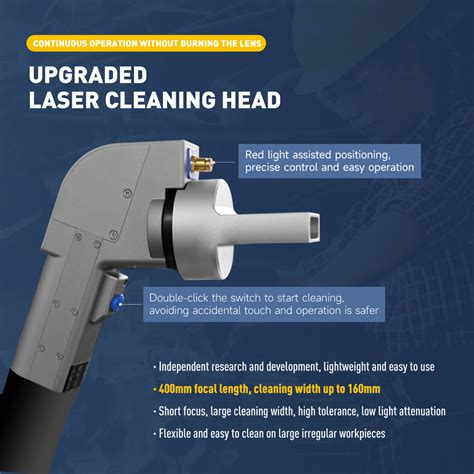 Sfx 1000w1500w2000w Continuous Handheld Laser Cleaning Machine Jpt