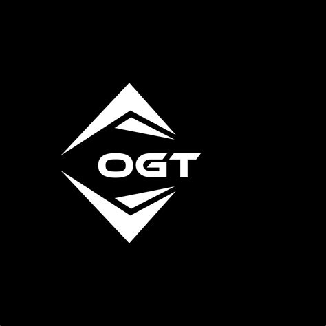 Ogt Abstract Technology Logo Design On Black Background Ogt Creative