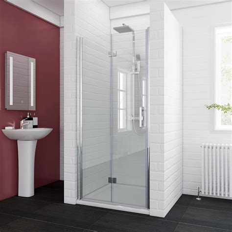 Elegant Mm Bifold Shower Door Frameless Shower Enclosure Reversible