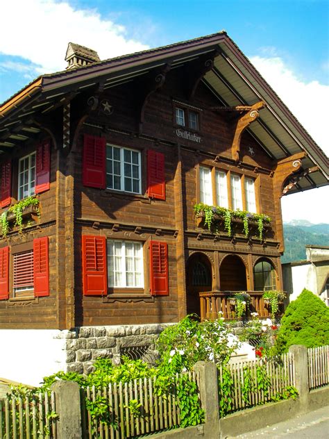 Old Country Chalet Near Sarganz Switzerland Swiss Chalet Swiss