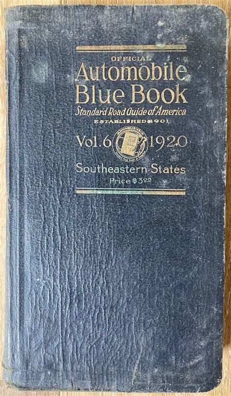 Official Automobile Blue Book Vol. 6 1920 Southeastern States | #4547766763