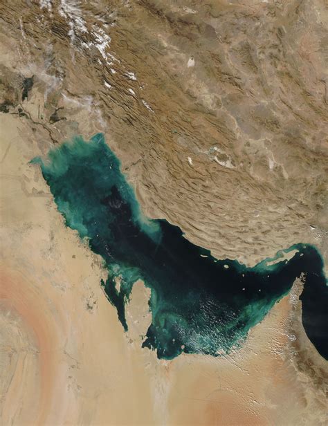 Persian Gulf Satellite • Map •
