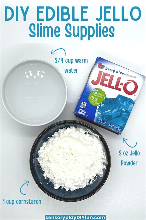 The Best Ever Edible Jello Slime Recipe Sensory Play Diy Fun