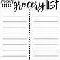 Printable Weekly Meal Planner With Grocery List
