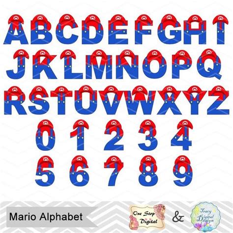 Digital Super Mario Clipart Super Mario Alphabet Clip Art Etsy【2021
