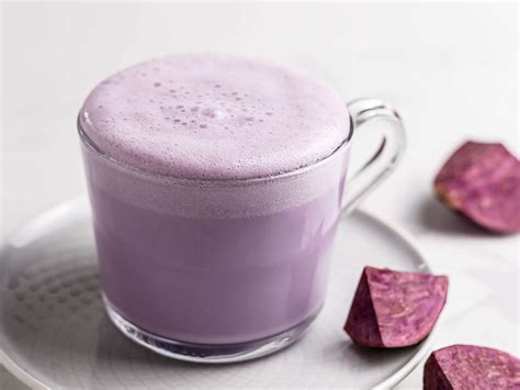 Vegan Ube Purple Yam Latte Karinokada