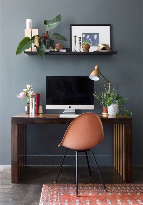 No alternate guest room, kids' room, movie room, or the like, this room is an office eight hours a day, five days a week. 13 Inspiring Home Office Paint Color Ideas - Home Office Warrior