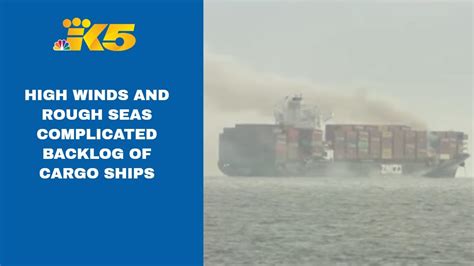 High Winds And Rough Seas Complicate Backlog Of Container Ships On West