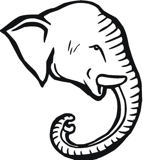 Print and color an elephant coloring page. Free Elephant Coloring Pages