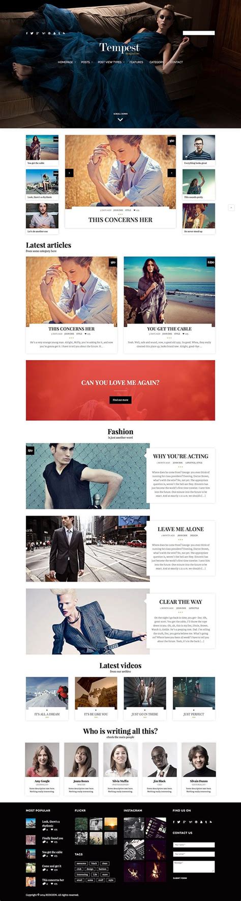 Best Magazine Wordpress Themes Athemes Fun Website Design Fashion Web Design